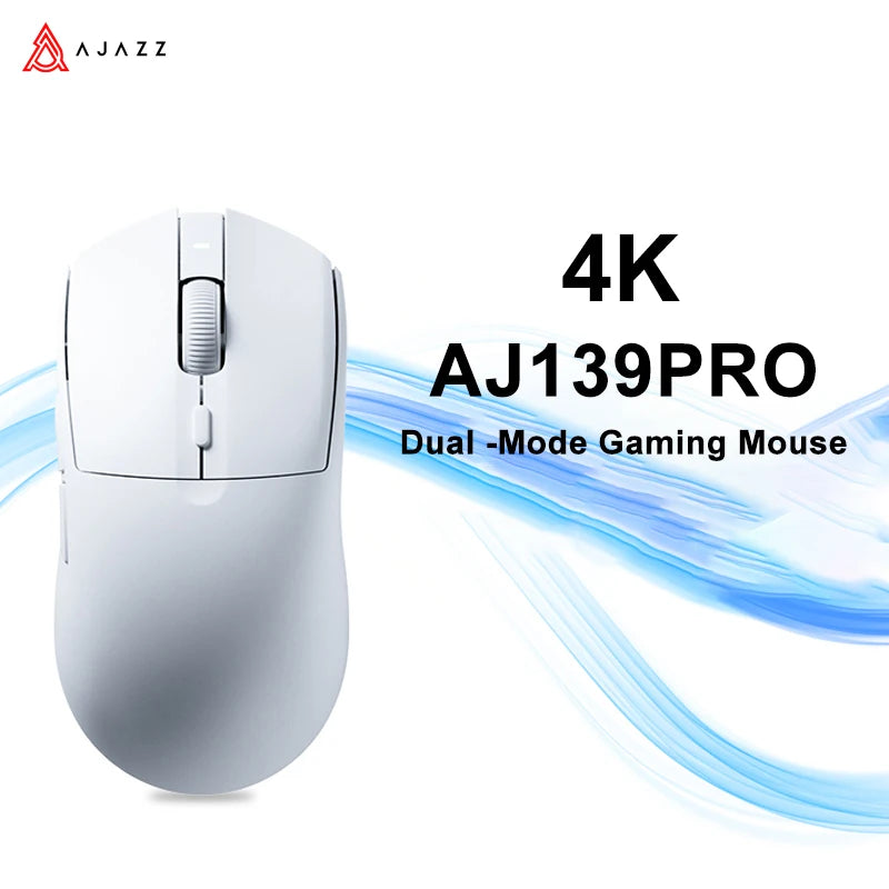 Ajazz AJ139PRO 4K Wireless Mouse 4000HZ 26000dpi I Wired Gaming Mouse PAW3395 for Gaming Laptop Tablet PC Optical