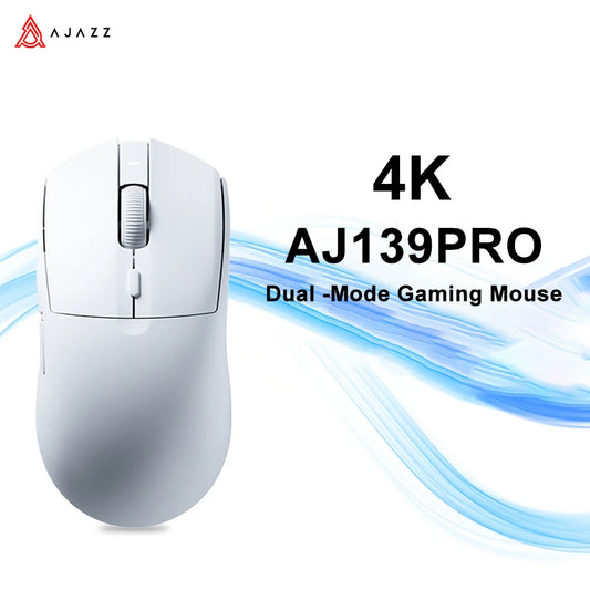Ajazz AJ139PRO 4K Wireless Mouse 4000HZ 26000dpi I Wired Gaming Mouse PAW3395 for Gaming Laptop Tablet PC Optical