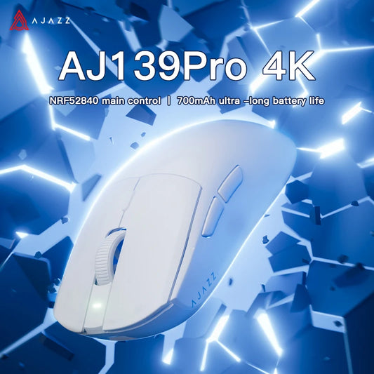 Ajazz AJ139PRO 4K Wireless Mouse 4000HZ 26000dpi I Wired Gaming Mouse PAW3395 for Gaming Laptop Tablet PC Optical