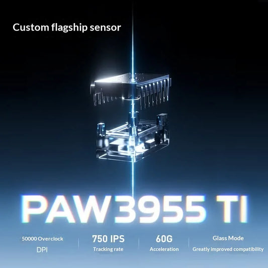 MCHOSE A7 V3 Ultra Gaming Mouse PAW3955Ti Super Sensor 20000FPS Tracking Accuracy 8kHz Polling Rate Low Latency Super Glide